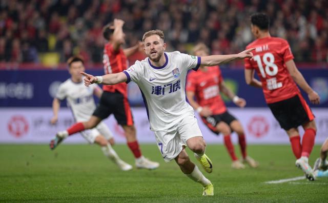 世界杯直播-【中超】周定洋直红阿代米制胜球 蓉城1比2津门虎